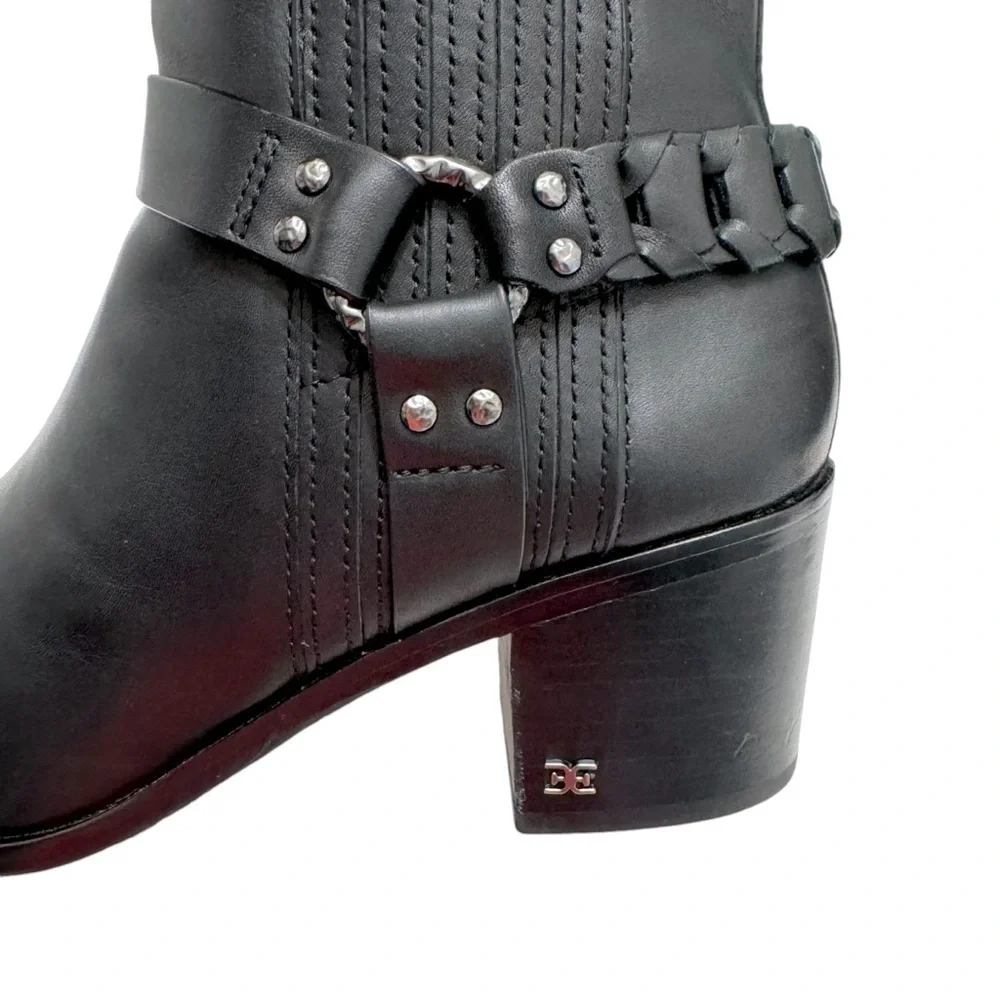 Sam Edelman Black Dalma Chelsea Leather Ankle‎ Bootie Sz 9